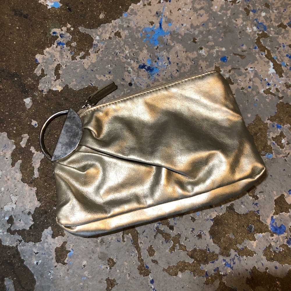 Gold Metallic Women's Clutch